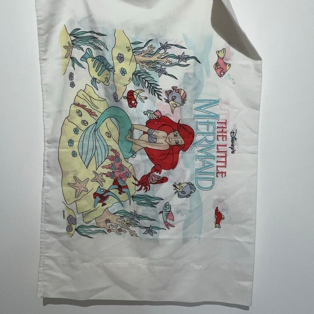 Vintage Disney‎ Multicolor The Little Mermaid Underwater Scene Pillowcase